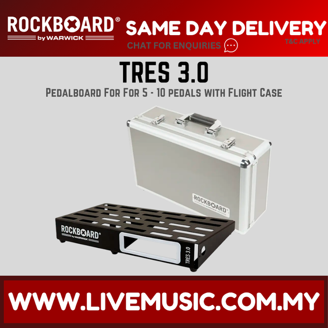 RockBoard by Warwick TRES 3.0 w/Flight Case