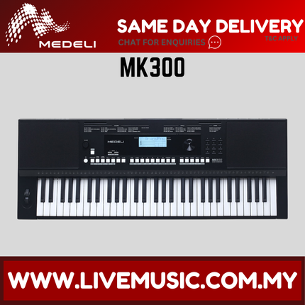 Medeli MK300 61-Keys Touch Sensitive Keyboard ( MK-300 MK 300 )