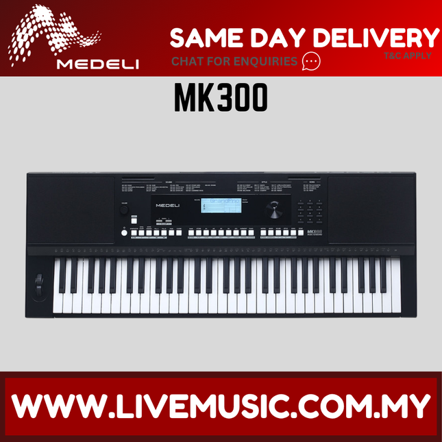 Medeli MK300 61-Keys Touch Sensitive Keyboard ( MK-300 MK 300 )