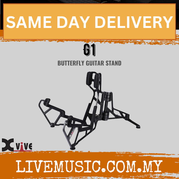 Xvive Audio G1 Butterfly Lightweight Aluminum Guitar Stand ( G 1 G-1 )