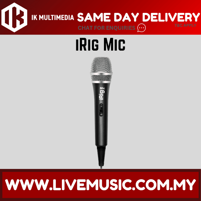IK Multimedia iRig Mic - Handheld Microphone for iOS and Android Devices