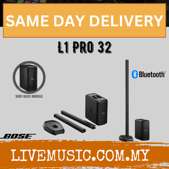 Bose L1 Pro 32 Portable PA System With B10 Sub1 / B10 Sub2 Bass Module ( L1Pro32 / L1 Pro32 )