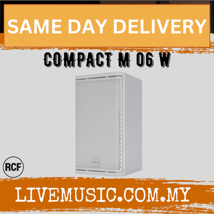 RCF COMPACT M 06 Passive 2-Way Speaker - White ( COMPACTM06 / M06 )