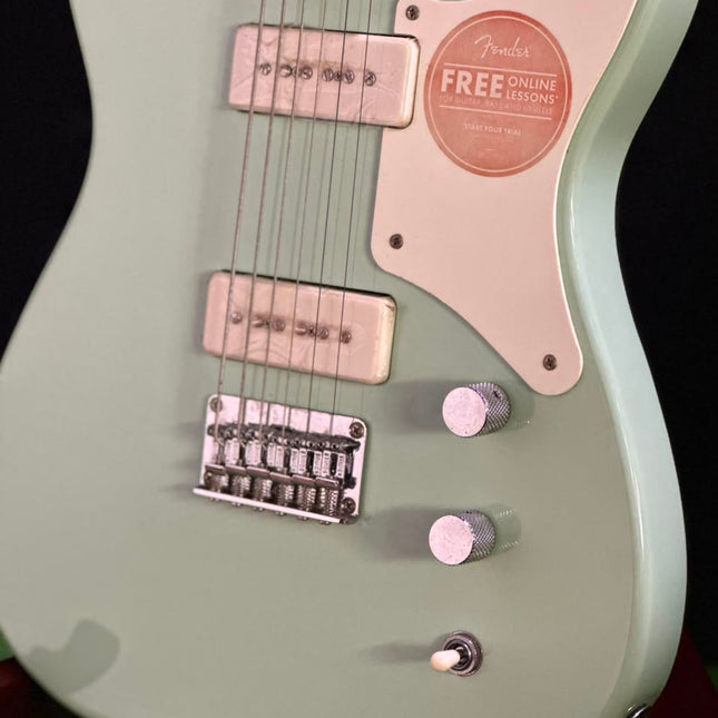 DISPLAY - Squier Paranormal Series Baritone Cabronita Telecaster Electric Guitar - Seafoam Green