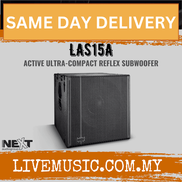 Next Audio LAs15A Ultra-Compact Active Reflex Subwoofer ( LAs-15A / LAs 15A )