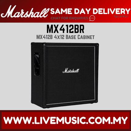 Marshall MX412BR - 240 Watt, 4x12" Straight Extension Cabinet Amplifier (MX412-BR/MX412)