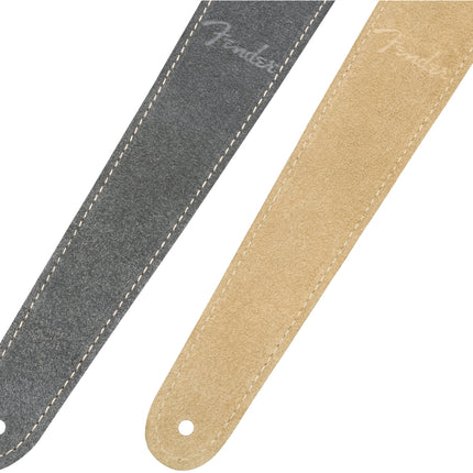 Fender 2inch Reversible Suede Guitar Strap - Gray/Tan