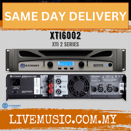 Crown XTi6002 Two-channel, 2100W @ 4Ω Power Amplifier ( XTi6002 / XTi-6002 )
