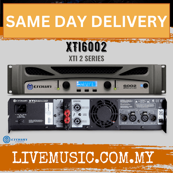 Crown XTi6002 Two-channel, 2100W @ 4Ω Power Amplifier ( XTi6002 / XTi-6002 )
