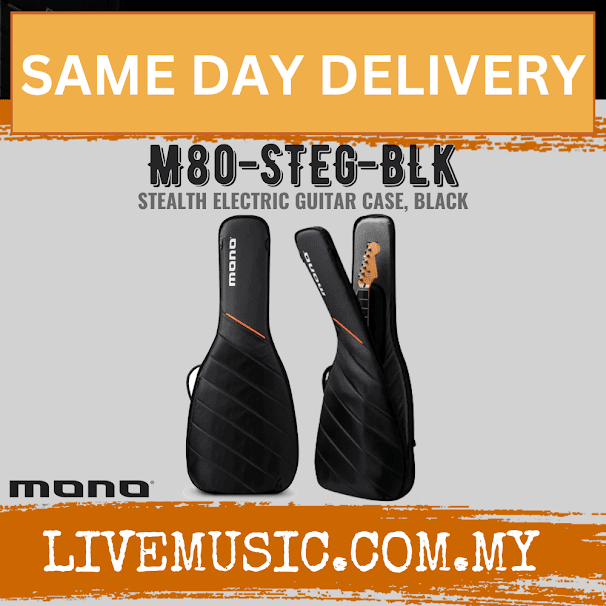Mono M80-STEG-BLK Stealth Electric Guitar Case - Black ( M80 STEG M80STEG )