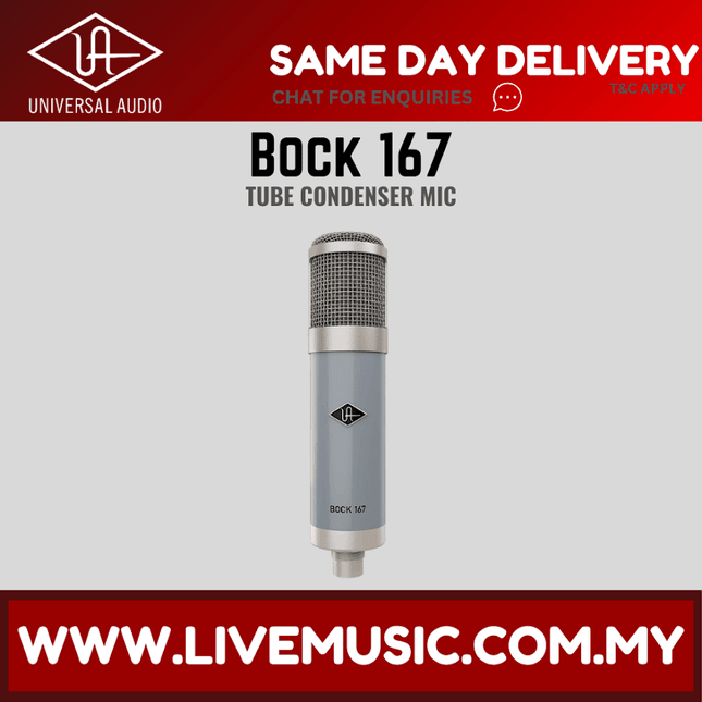 Universal Audio Bock 167 Large-diaphragm Tube Condenser Microphone ( Bock-167 / Bock167 )