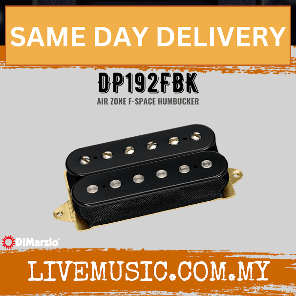 DiMarzio DP192FBK Air Zone F-Spaced Humbucker Pickup - Black (DP192/DP-192)
