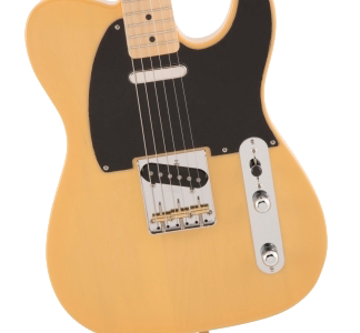 Fender Japan Traditional II 50s Telecaster Electric Guitar, Maple Fretboard with FREE Gig Bag - Butterscotch Blonde