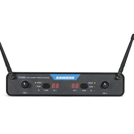 Samson CR288x Handheld Dual Channel Wireless System With Q8x Dynamic Microphone Band H (CR 288X/CR-288X)