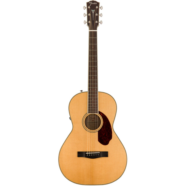 Fender PM-2E Standard Parlor Acoustic-Electric Guitar with Case - Natural (PM2E/PM 2E)