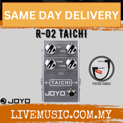 Joyo R-02 TAICHI Low Gain Overdrive Pedal Smooth Overdrive Classic Dumble Amp for Electric Guitar Effect ( R02 / R 02 )
