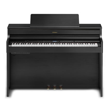 Roland HP704 88-keys Digital Piano with Bench, Stand, RH-5 Headphones, 3 Pedal, Note Stand and Adapter -Black ( HP-704 )
