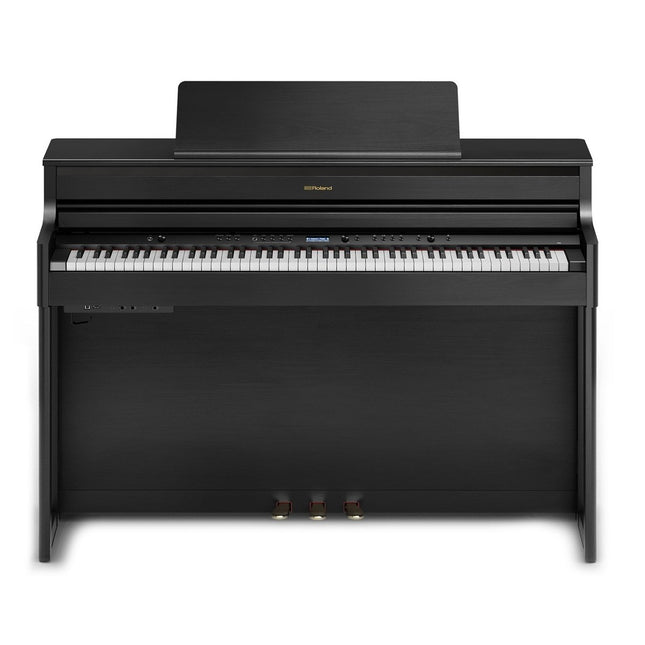 Roland HP704 88-keys Digital Piano with Bench, Stand, RH-5 Headphones, 3 Pedal, Note Stand and Adapter -Black ( HP-704 )