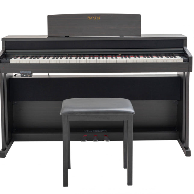 FLYKEYS FK130 88-Key Digital Piano Home Electric Piano Keyboard - Rosewood (FK-130 / FK 130)