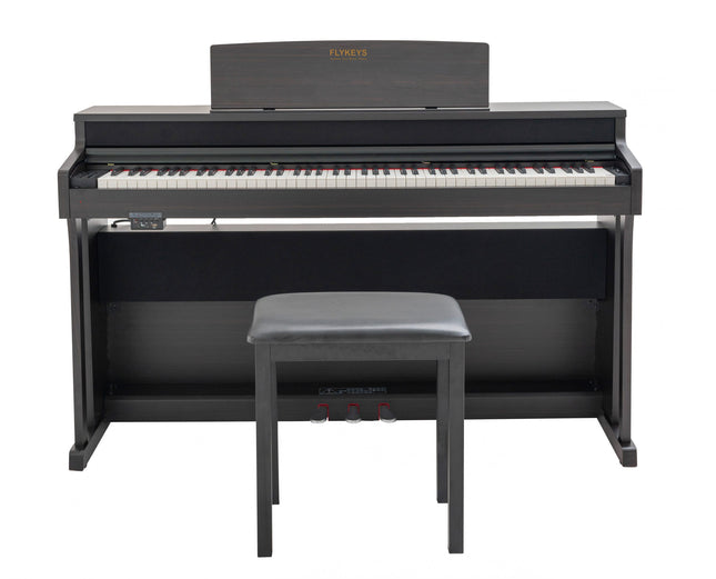 FLYKEYS FK130 88-Key Digital Piano Home Electric Piano Keyboard - Rosewood (FK-130 / FK 130)