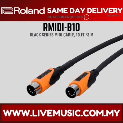 Roland RMIDI-B10 Black Series MIDI Cable ( R MIDI B10 / RMIDIB10 )