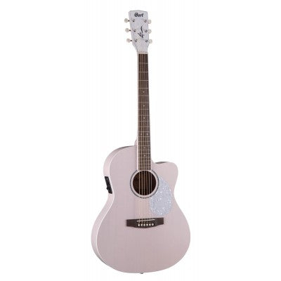 Cort JADE CLASSIC Acoustic-Electric Guitar with Gig Bag - Pastel Pink Open Pore (JADE-CLASSIC/JADECLASSIC)