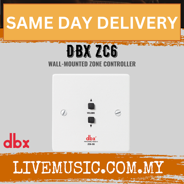 Dbx By Harman ZC6 EU Wall-Mounted Zone Controller ( ZC6EU / ZC6-EU )