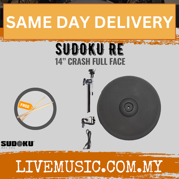 Sudoku 14” RE Electric Drum Crash Full Face Cymbal