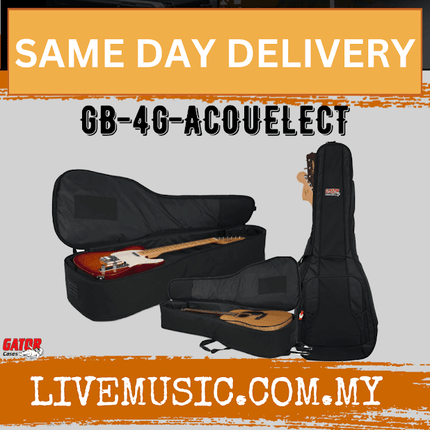 Gator GB-4G-ACOUELECT Gig Bag for Acoustic and Electric Double Gig Bag (GB4GACOUELECT)