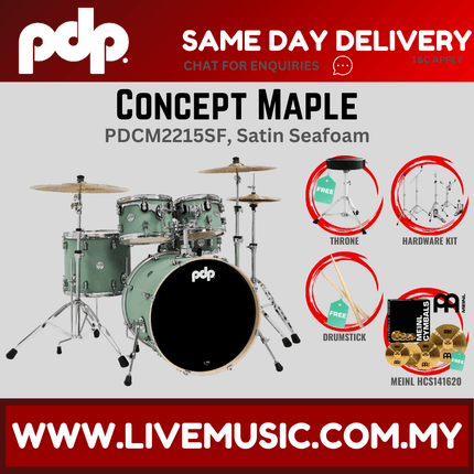 PDP by DW CM5 Concept Maple Shell Pack - 5-piece With HCS141620 Cymbal ( PDCM2215 )