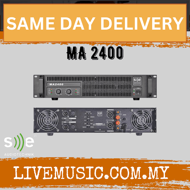SE Audiotechnik MA 2400 Dual-Channel Pro Power Amplifier (MA-2400 MA2400)