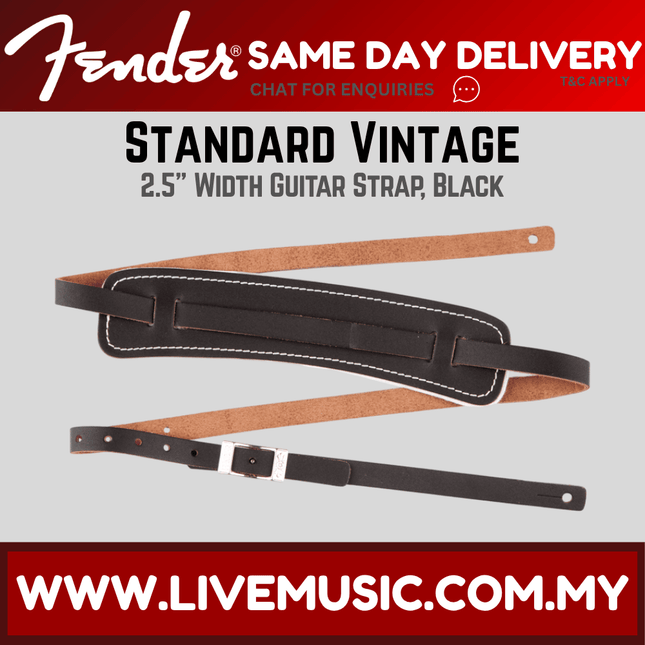 Fender Standard Vintage Guitar Strap - Black