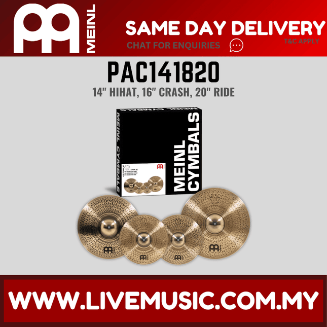Meinl PAC141820 Pure Alloy Custom Complete Cymbal Set