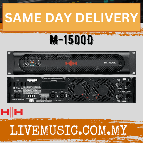 HH Electronic M-1500D M Series Professional Power Amplifier ( M1500D / M 1500D )