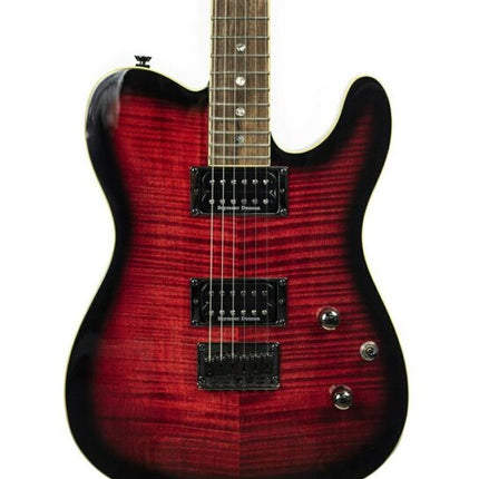 Fender Special Edition Custom Telecaster FMT HH Electric Guitar - Black Cherry Burst