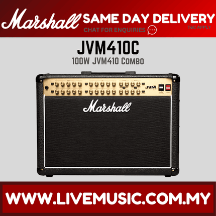 Marshall JVM410C 2x12 Inch 100 Watt Tube Guitar Amplifier (JVM-410C)