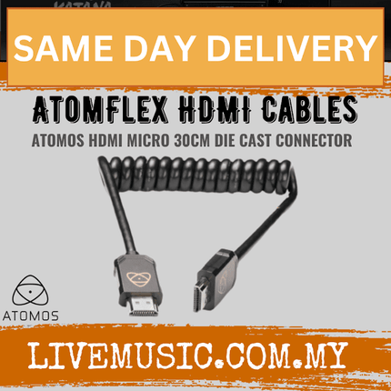 Atomos AtomFLEX Coiled Micro-HDMI to HDMI Cable (12 to 24")