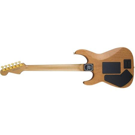 Jackson USA Signature Phil Collen PC1 Satin Stain Electric Guitar, Flame Maple Fretboard - Transparent Amber (PC-1/PC 1)