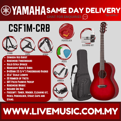 Yamaha CSF1M Compact Folk 6-string Acoustic-Electric Guitar - ( CSF-1M CSF 1M )
