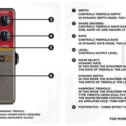 Keeley Dynatrem Dynamic Tremolo Guitar Effects Pedal
