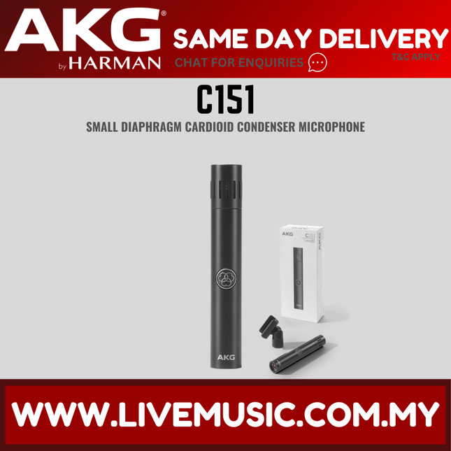 Akg C151 Small Diaphragm Cardioid Condenser Microphone ( C 151 C-151 ) Replace P170 P-170