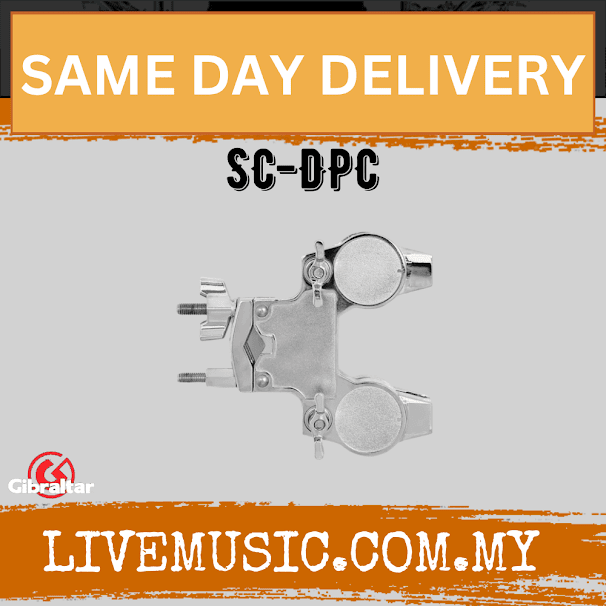 Gibraltar SC-DPC Double Ball L-Rod Platform w/Clamp (SC DPC/SCDPC)