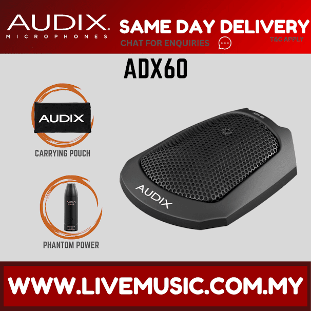 Audix ADX60 Cardioid Boundary Instrument and Area Microphone (ADX 60/ADX-60)