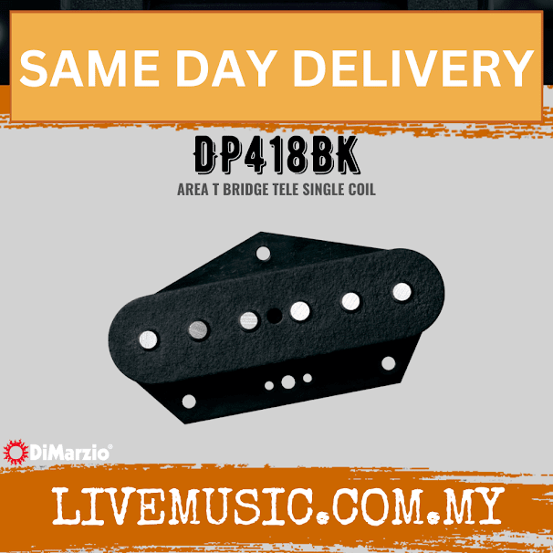 DiMarzio DP418BK Area T Tele Bridge Black (DP-418BK/DP 418BK)