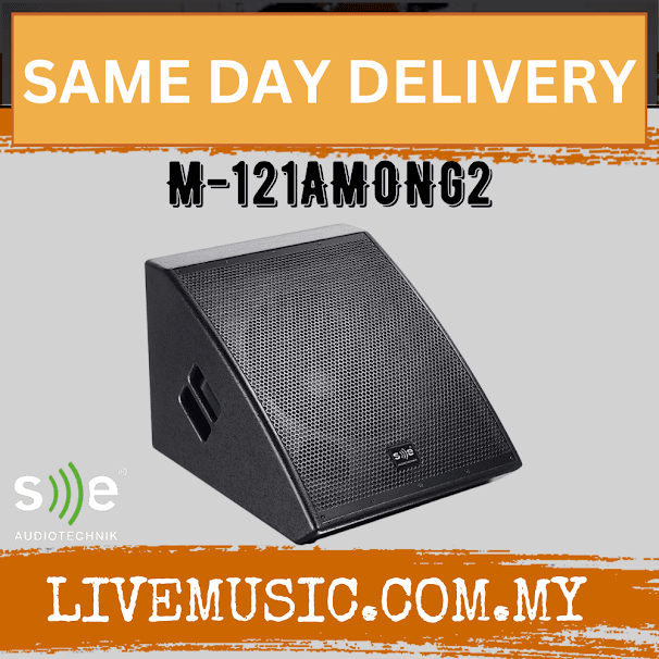 SE Audiotechnik M-121AMONG2 12" Two way Co-Axial Active Stage Monitor Loudspeaker (M121AMONG2 M121 AMONG2)