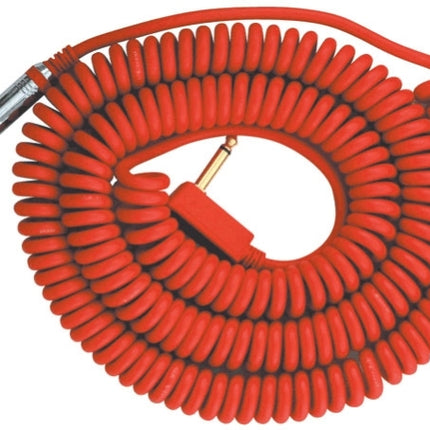 Vox VCC90 9M Vintage Coiled Guitar Cable - Red (VCC-90/ VCC 90)