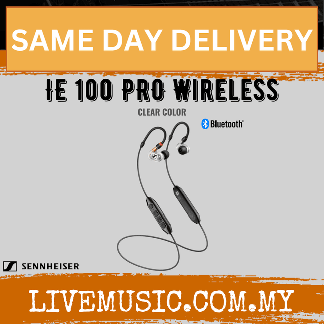 Sennheiser IE 100 Pro Wireless In-Ear Monitors Headphones - Clear ( IE100 / IE-100 )