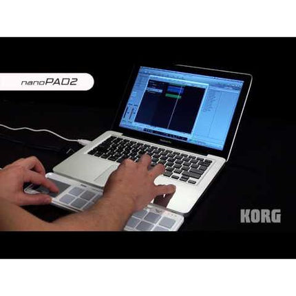 Korg nanoPAD2 Midi USB Controller, White (Nano Pad 2/NanoPad 2/NanoPAD-2)