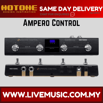 HOTONE MIDI Foot Controller Pedal Bluetooth Ampero Control 4 Button