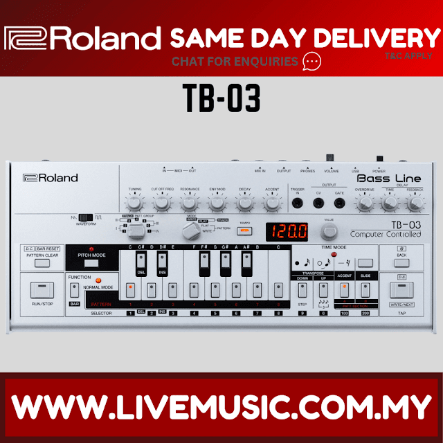 Roland TB-03 Bass Line Boutique Series Synthesizer Module (TB03/TB 03)